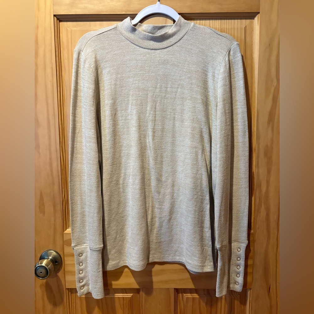 Rafaella Women's Long Sleeve Hacci Fashion Sweater Top size L